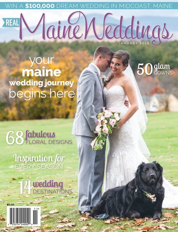 Queen Anne’s floral work featured on a Maine wedding magazine cover