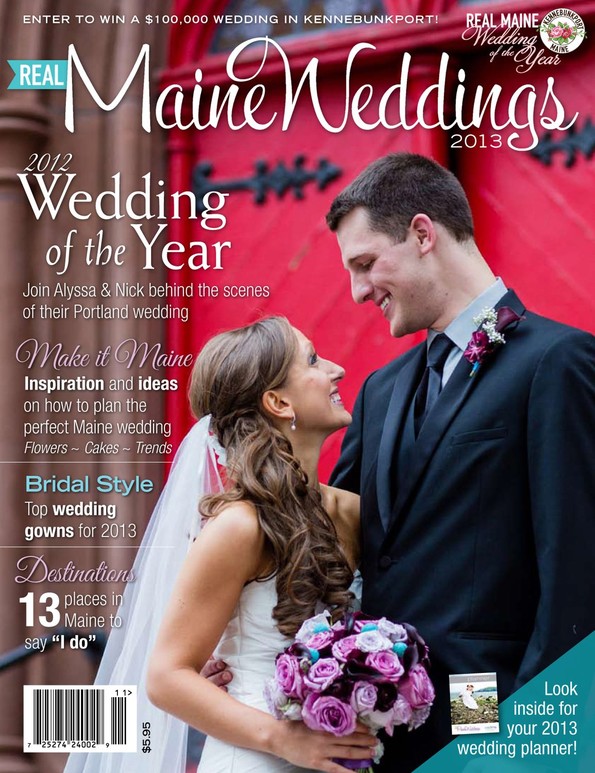 Queen Anne’s floral work featured on a Maine wedding magazine cover