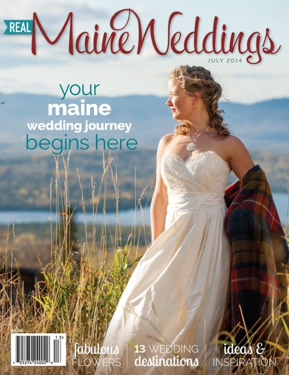 Queen Anne’s floral work featured on a Maine wedding magazine cover