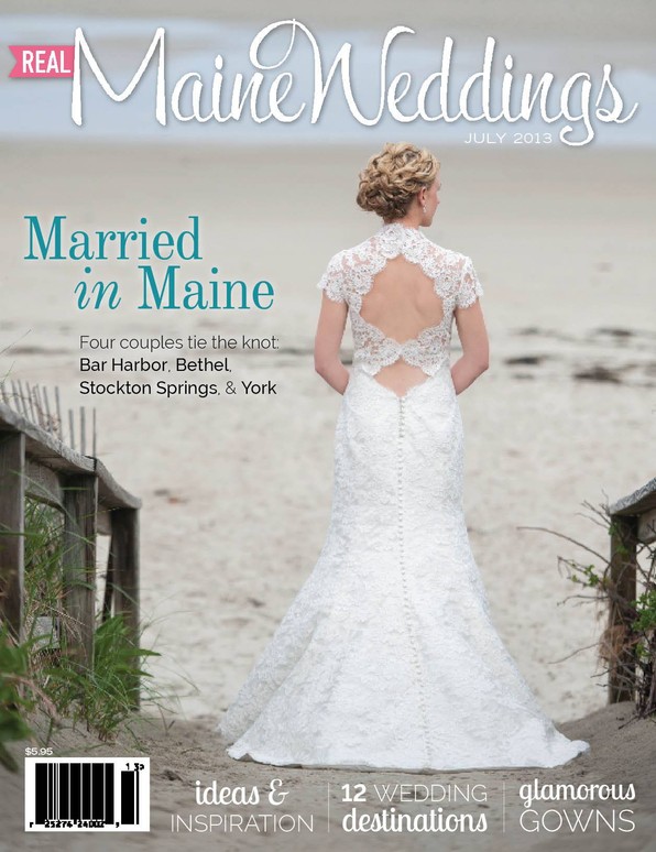 Queen Anne’s floral work featured on a Maine wedding magazine cover