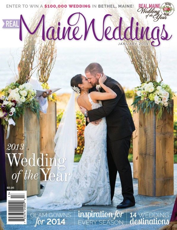 Queen Anne’s floral work featured on a Maine wedding magazine cover