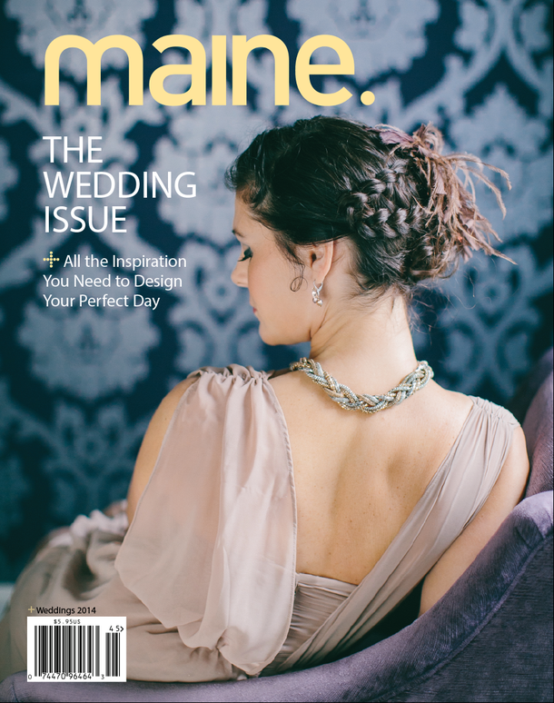 Queen Anne’s floral work featured on a Maine wedding magazine cover